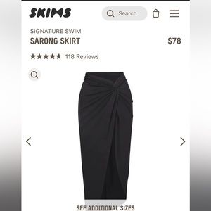Skims sarong onyx